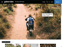Tablet Screenshot of gatesnotes.com